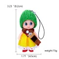 Rinhoo Plush Key Chain Cute Fashion Kids Plush Dolls Keychain Soft Stuffed Toys Keyring Baby For Girls Women