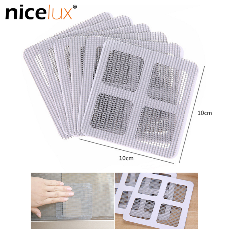 10pcs Mosquito Net Patch Patch Self-adhesive Tape Window Screen Magnet Mosquito Net Repair Tool Fast Pest Control Door Mesh