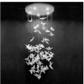 L Butterfly chandelier Nordic acrylic porch cloakroom simple stairwell cloakroom bar table decoration bedside chandelier LED