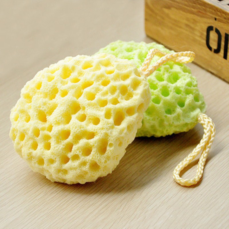 1pcs Honeycomb Sponges Body Natural Sponge Dry Brush Exfoliation Bath Mesh Brush Cleaning Equipment Body Scrub & Bodys Treatment