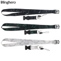 20pcs/lot Blinghero Marbling Lanyard USB ID Badge Holder Lanyard for keys Whistle Camera Cool Phone Neck Strap BH0647