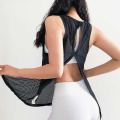Yoga Tops Women Back Hollow Gym Shirts Sleeveless Sports Tank Tops Quick Dry Breathable Workout Top Fitness Vest Running Clothes