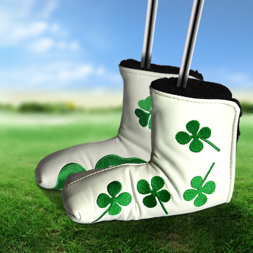 1PCS Shamrock Clover Headcover Golf Putter Head Cover Blade Shamrock Club Heads Clover Headcover Club-Making Products