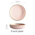 Pink 9-inch plate