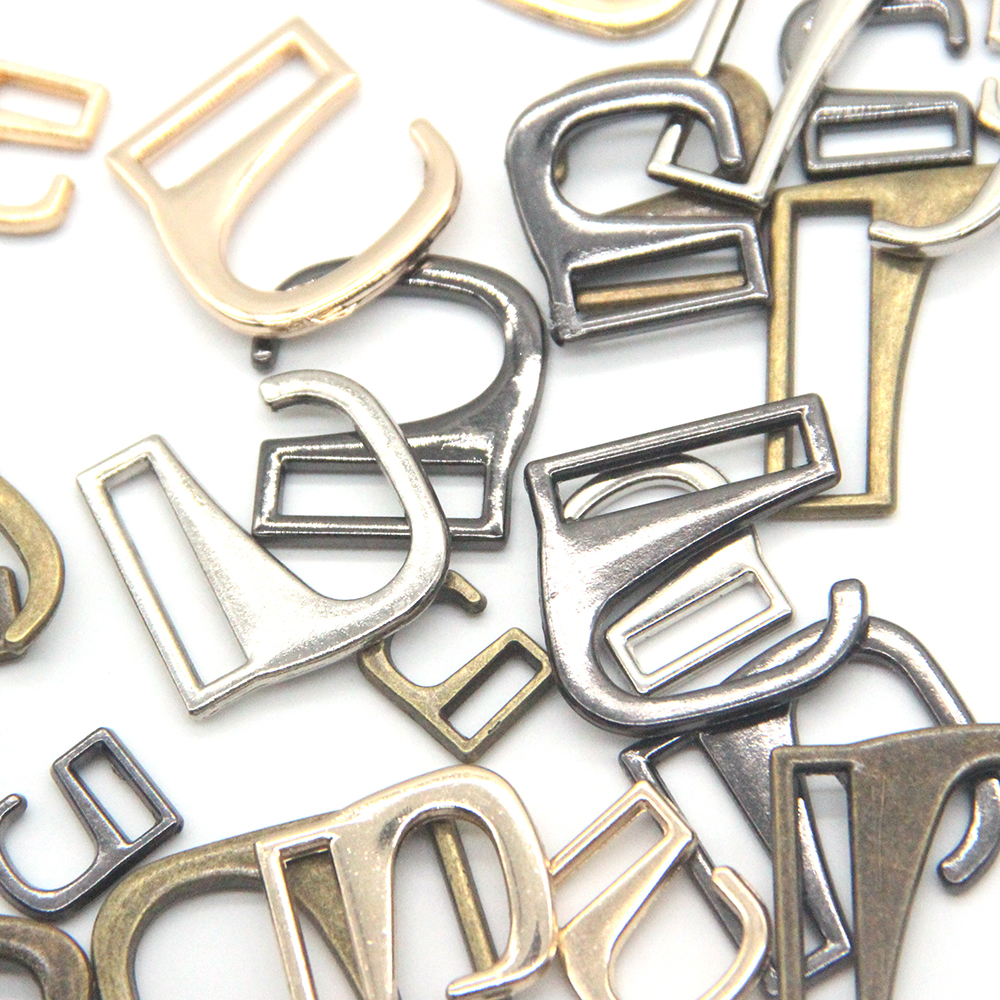 20pcs/lot silver gun-black gold type 9 metal Buckle hooks buttons for shoes bags handmade DIY Accessories 8/10/12/15/20/25mm