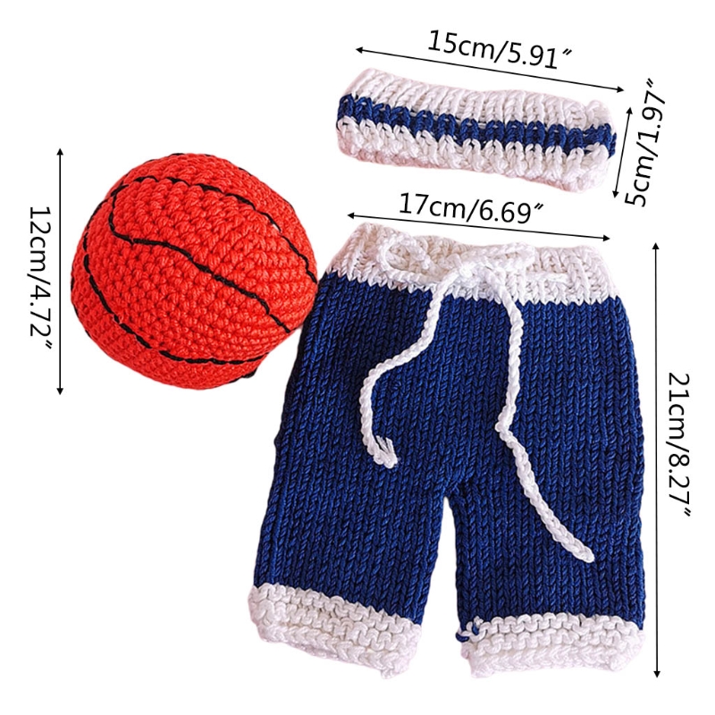 2Pcs Baby Hat Pants Set Newborn Photography Props Cap Shorts Kit Infants Photo Shooting Clothing Outfits 0-3 Month