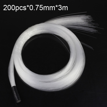 0.75mm X 200pcs X 3Meters PMMA plastic fiber optica for all kind led light engine driver