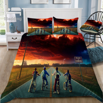 New Movie Stranger-Things 3D Bedding Set Printed Duvet Cover Set Twin Full Queen King Size Dropshipping