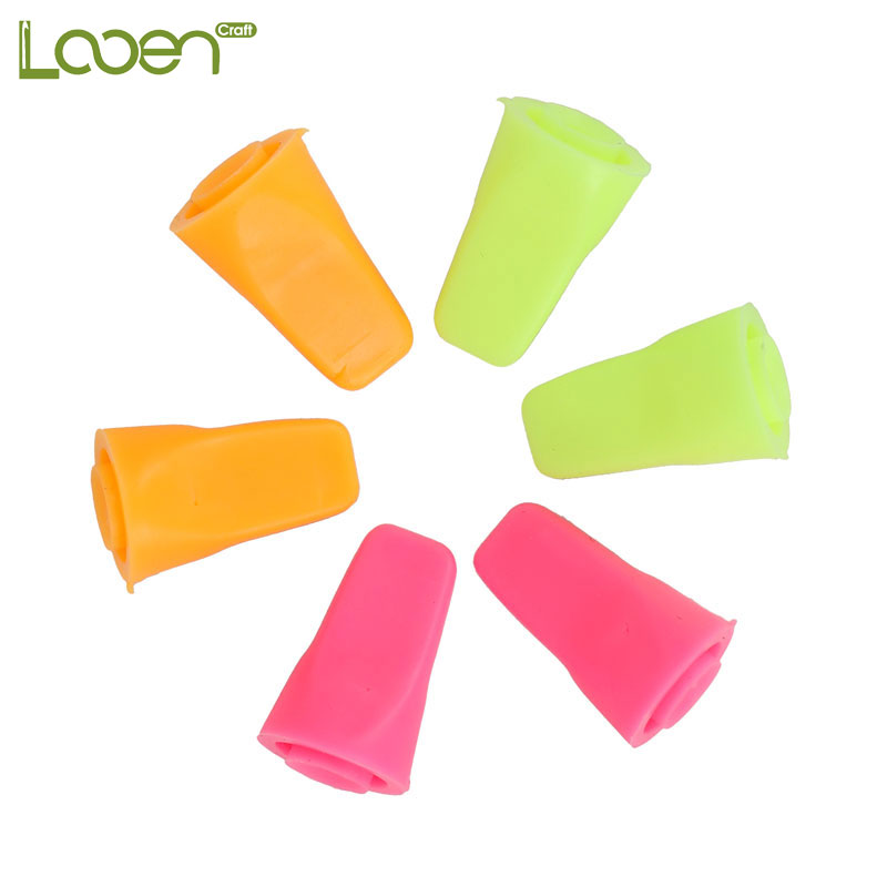 Looen 6pcs/lot Knitting Needles Tip Stopper For Knitting And Sewing Protectors Weave Needle Arts Craft Sewing Tools Accessories