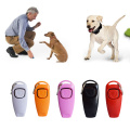 1PC Dog Training Whistle Clicker Plastic Pet Dog Trainer Assistive Guide With Key Ring Dog Cat Interactive Toys Pet Supplies
