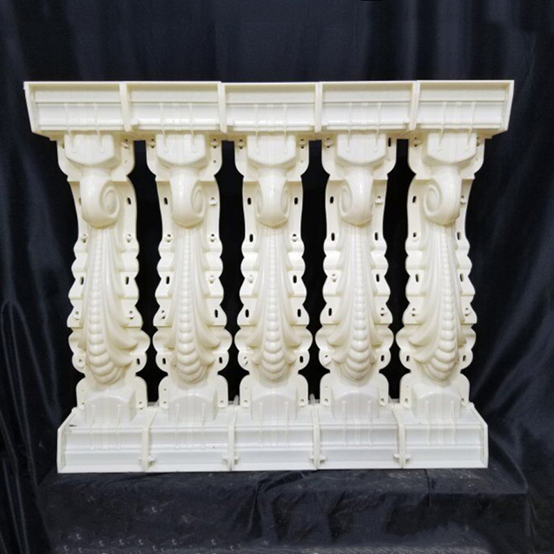 90cm/35.43in ABS Plastic Home Balcony Outdoors Decoration Cast in Place Seahorse Baluster Mould Long Service Life Construction
