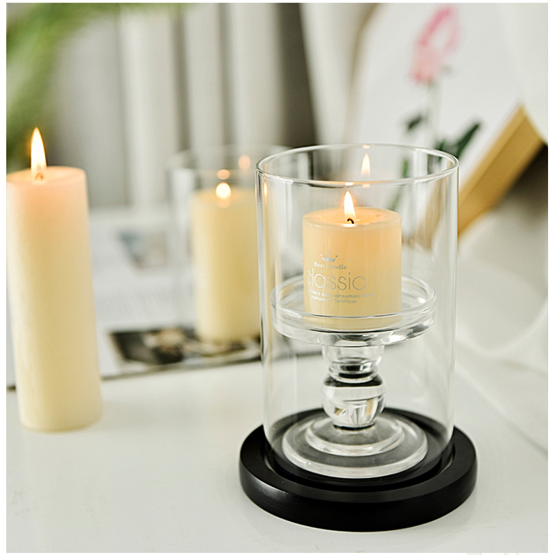 Dia 7cm / 10cm Height 10/15 /20cm Hurricane Candle Holder Open Ended Glass, Bottomless Cylindrical Glass Glass Lamp Shade
