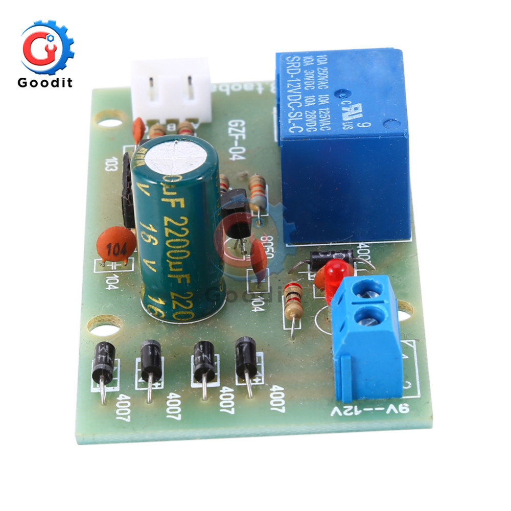 12V Water Level Controller Module Liquid Detection Sensor Device Control Board Low Power Without Line Probe for Drainage