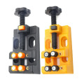 2Pc Miniature Clamp Table Bench Vise Tool Vise Multi-Functional Table Vice Carving Bench Clamp Drill Press Flat Vice