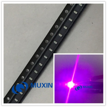 100pcs 0603 (1608) Purple UV LED Chip 20mA Surface Mount SMD Diode Ultraviolet 395nm - 400nm SMD LED Light Emitting Diode Lamp