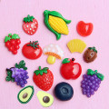 10Pcs/lot Kawaii Fruit Flat back Resin Cabochon Flatbacks Simulation Avocado Grape Craft DIY Scrapbooking Phone Case Decoration