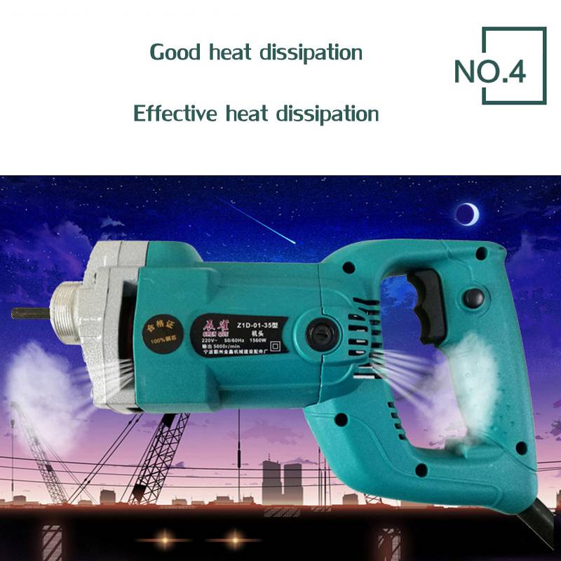 Durable 800W/1200W/1560W Electric Concrete Vibrators Needle Lightweight Concrete Mixer Strong Motor Efficient Power Tool