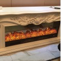 living room decorating warming fireplace wooden fireplace mantel W200cm electric fireplace insert LED optical artificial flame