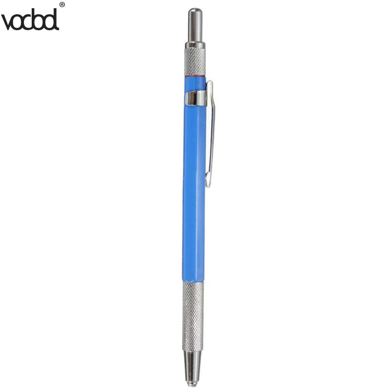 Metal Automatic Mechanical Pencils 2.0mm 2B Lead Holder Drafting Drawing Pen Pencil Set with 12 Pieces Leads Writing Stationery