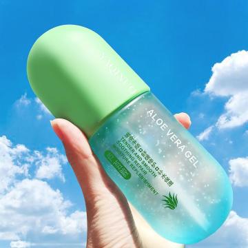 50/250ml Capsule Aloe Gel Hydrating Soothing Skin Care Moisturizing After Acne Face Sun Remove Gel Cream Day Care Lotions O9V5