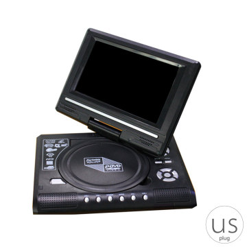 7.8 Inch Portable HD TV Home Car DVD Player VCD CD MP3 DVD Player USB Cards RCA TV Portatil Cable Game 270 Rotate LCD Screen