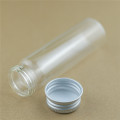 24PCS/lot 30*100mm 50ml Cute Glass Bottles Aluminum Caps Glass Tiny Jars Vials Transparent Glass Containers Perfume Bottles