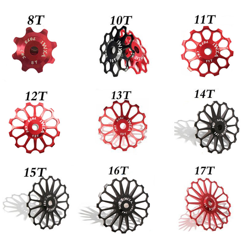 8T 10T 11T 12T 13T 14T 15T 16T 17T Ceramic Bearing MTB Bicycle Alloy Rear Derailleur Pulley Jockey Wheel Road Bike Guide Roller