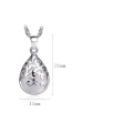 Fanqieliu Real Sterling Silver 925 Fine Jewelry Accessories Opal Pendants Hollow Out Totems Necklace Pendant For Women FQL193161