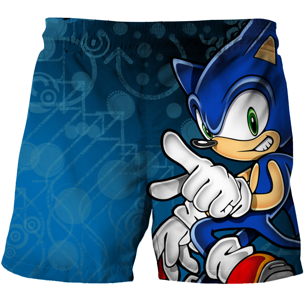 Cool 3D Cartoon Summer Boy Streetwear Shorts 3d Printed sonic the hedgehog Baby Boys Shorts Swimming Short Pants Teenage Shorts