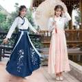 The New Hanfu Mulheres Women Plum Hanfu Costume Dress Fairy Skirt Fresh and Elegant Huaqing Pavilion Hanfu Clothing Chines Style