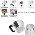 1cup/3cup/6cup/9cup/12cup Coffee Maker Aluminum Mocha Espresso Percolator Pot Coffee Maker Moka Pot Stovetop Coffee Maker#2