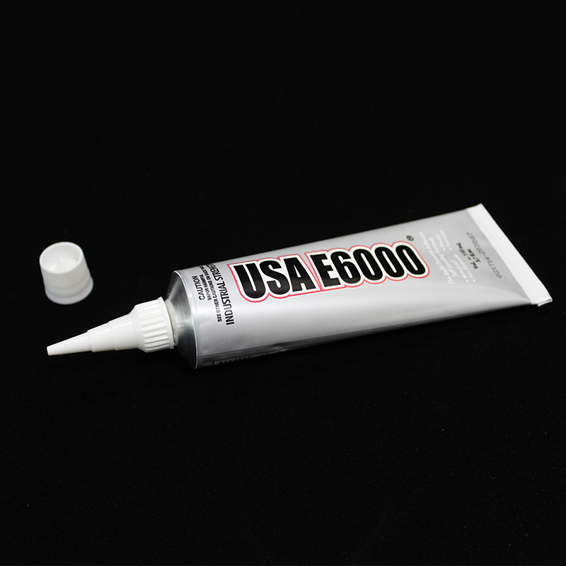 Industrial Strength Adhesive, USA E6000 Clear Liquid Glue for Leather Plastic Acrylic Metal Stick Drill Phone Jewelry Craft 1pcs