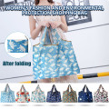 New Printing Foldable Shopping Bag Large Eco Reusable Portable Shoulder Handbag For Travel Grocery Waterproof Folding Pouch