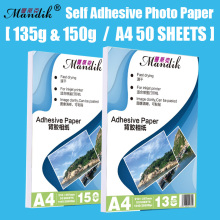 135g 150g Self-adhesive Inkjet Printing And Self-adhesive Stickers Photo Paper Inkjet Printing Stickers A4 50Sheets A6 100Sheets