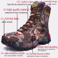 Waterproof Hiking Shoes for Men Outdoor Sports Trekking Mountain Tactical Boots Mens Camouflage Athletic Shoes High and Low Top