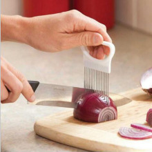 1PC New Kitchen Gadgets Onion Slicer Tomato Vegetables Safe Fork Vegetables Slicing Cutting Tools