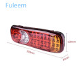 Fuleem 2PCS 46 LED Truck Trailer Tail Lights Turn Signal Reverse Brake Rear Lamp 12V Waterproof