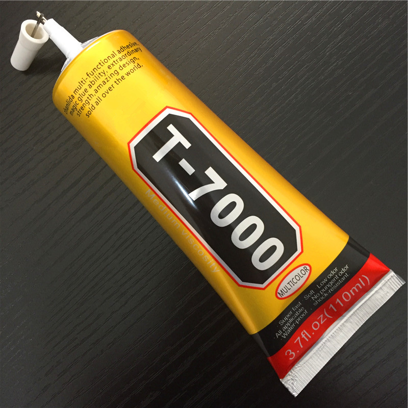 T7000 15ml Multipurpose Adhesive Rhinestone DIY Phone Screen Frame Epoxy Resin Sealant T-7000 Super Black Liquid Glue Nail Gel