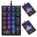 Blue/Red Switch K24 USB Wired Mechanical Numeric Keypad 21 Keys Mini Numpad With RGB Backlight Keyboard Extended Layout