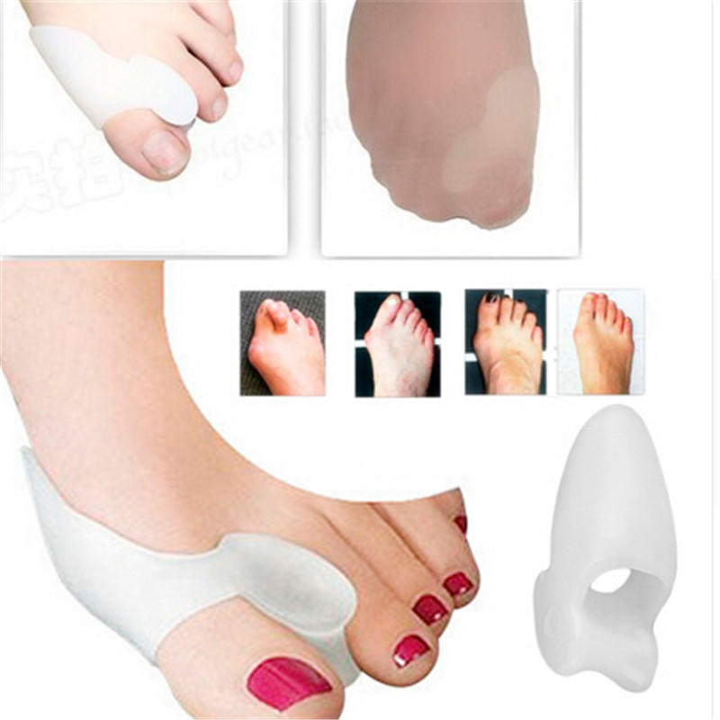 2PCS/Pair Feet Care Silicone Gel Bunion Protector Toe Straightener Separator Alignment Pain Relief Thumb Corrector Orthotics