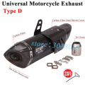 Universal 51mm Motorcycle Exhaust Pipe Escape Silencer Modified Carbon Fiber Muffler DB Killer For CBR650 DUKE390 Z900 R6 GSR750