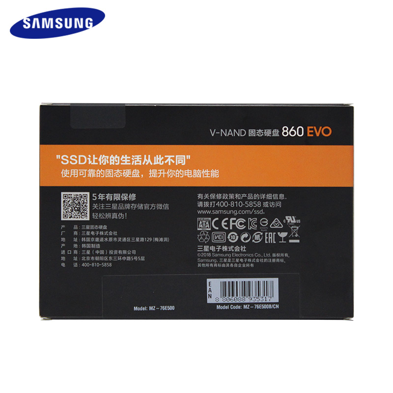SAMSUNG SSD 860 EVO 250GB 500GB 1TB Internal Solid State Disk HDD Hard Drive SATA3 2.5 inch Laptop Desktop PC TLC disco duro SSD