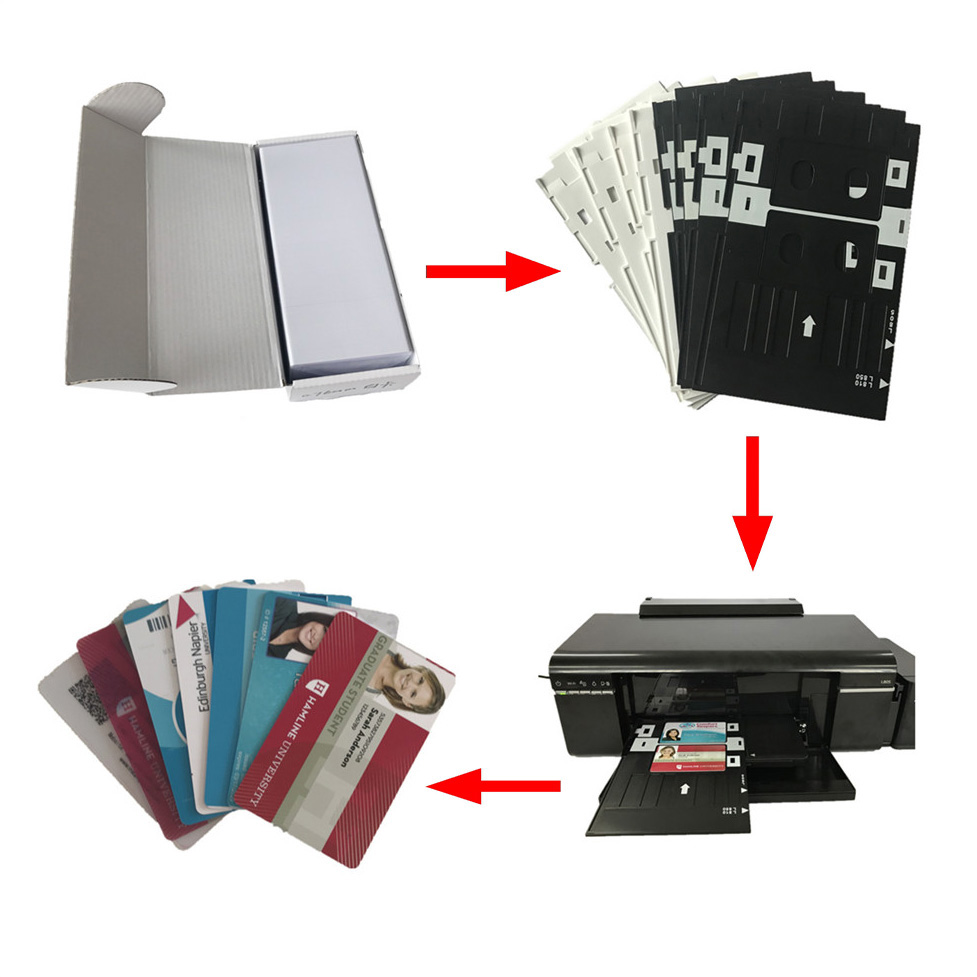 2pcs Free Shipping PVC ID Card Tray Plastic Card Printing Tray for Epson L800,L801,L805,L810,L850,A50,T50,T60,P50,R260,R265,R270