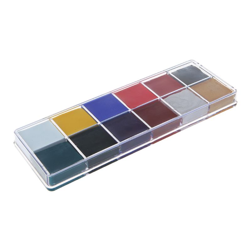 Professional Face Body 12 Colors Oil Painting Paint Pigment for Beauty Kit Makeup Cosmetic Supplies l29k