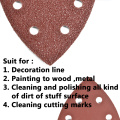 Triangle 6 Hole Self-adhesive Sandpaper 90mm Delta Sander Sand Paper Hook & Loop Sandpaper Disc Abrasive Tools For Polishing