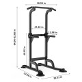 Joylove Power Tower Dip Station Pull Up Bar Home Gym Strength Training Durable Single Parallel Bars Push Ups Stands Equipment