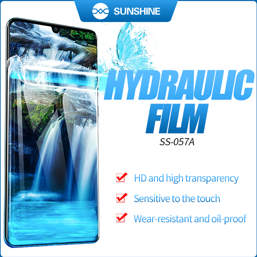 50pcs Sunshine Flexible Hydrogel Film SS-057 SS-057A For SS-890C Auto Film Cutting Machine Mobile Phone Screen Front Film Cut