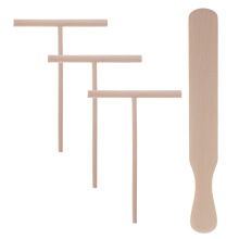 4/6pcs Pancake Utensils Crepe Tortilla Wooden Spreader and Spatula Spreading Tools Rake for Food Stall Home Restaurant
