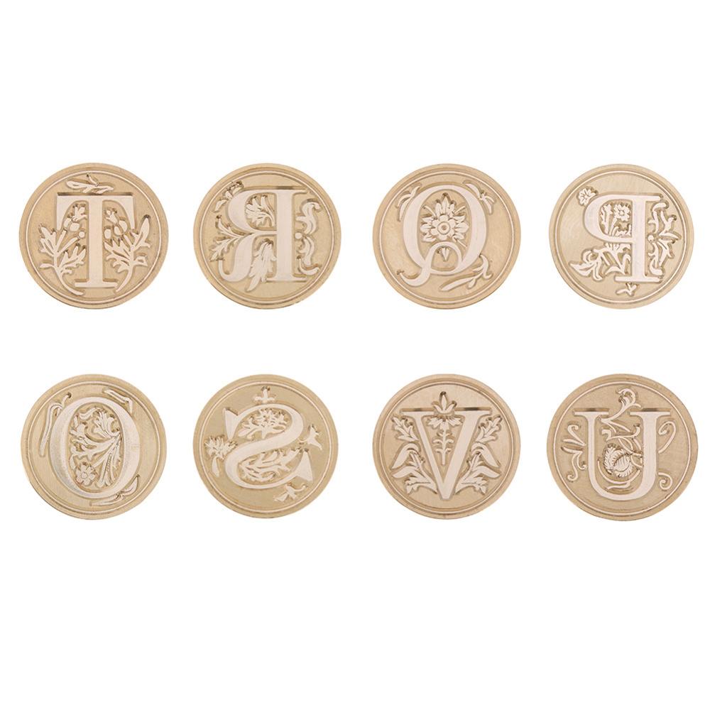 Retro Letter A-Z Wax Seal Stamp Alphabet Letter Wood Stamp Replace Copper Head Hobby Tools Stamp Craft Envelope Cards Decor