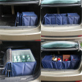 Folding Car Trunk Storage Bag Oxford Cloth Car Trunk Tidy Bag Organizer Storage Box With Cooler Bag Sundries Pouch